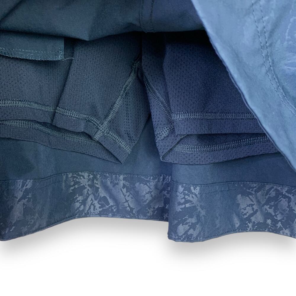 Orvis Womens Embossed Skort Size M Skirt Pull On Pockets Blue Hiking Active - Picture 5 of 8